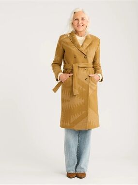 Pendleton WOMEN'S MIRROR LAKE WOOL TRENCH COAT